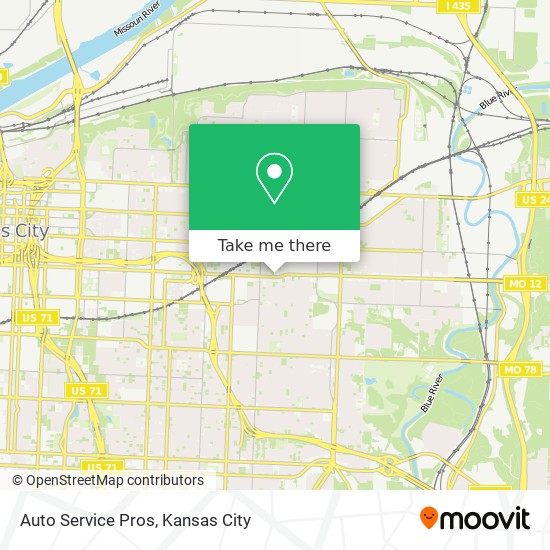 Auto Service Pros map
