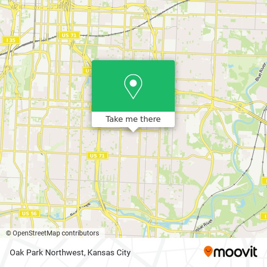 Mapa de Oak Park Northwest