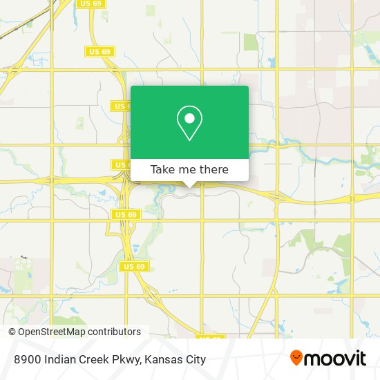 Mapa de 8900 Indian Creek Pkwy