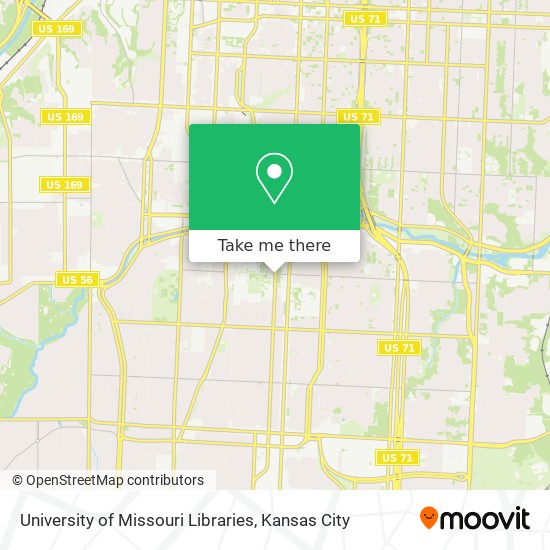 University of Missouri Libraries map