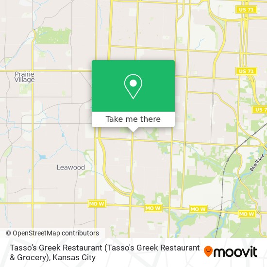 Mapa de Tasso's Greek Restaurant