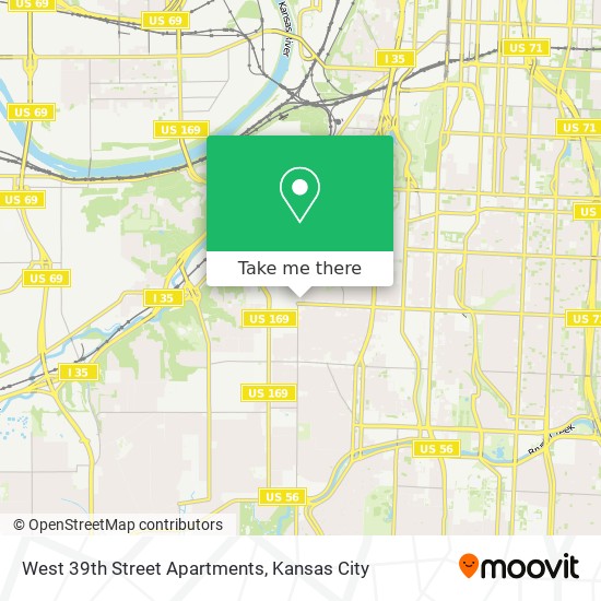 West 39th Street Apartments map