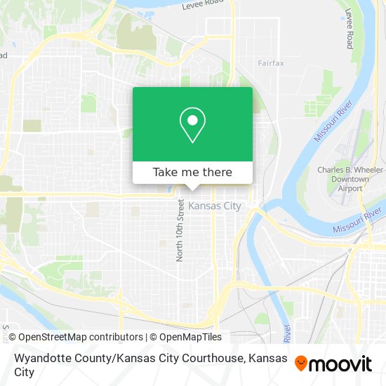 Mapa de Wyandotte County / Kansas City Courthouse