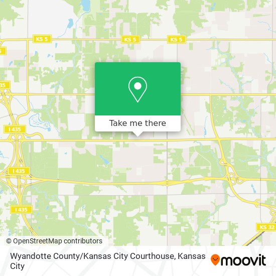 Mapa de Wyandotte County / Kansas City Courthouse