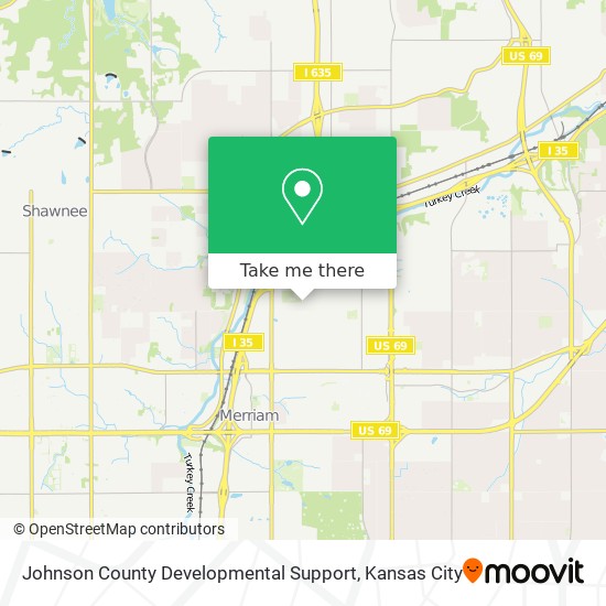 Mapa de Johnson County Developmental Support