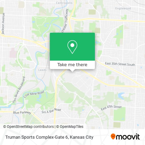 Mapa de Truman Sports Complex-Gate 6