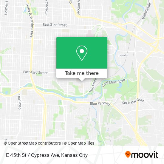 E 45th St / Cypress Ave map