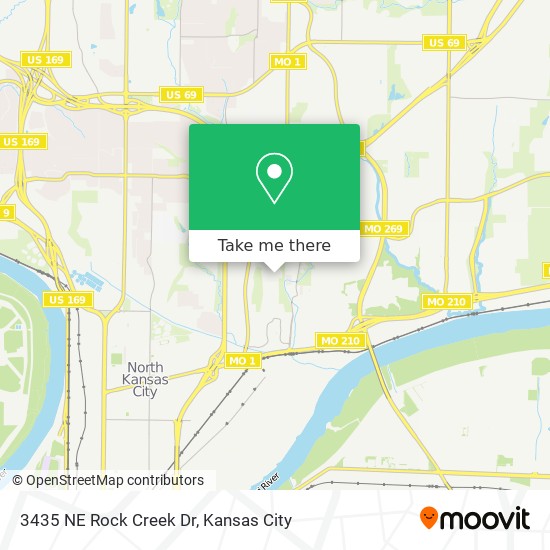 Mapa de 3435 NE Rock Creek Dr