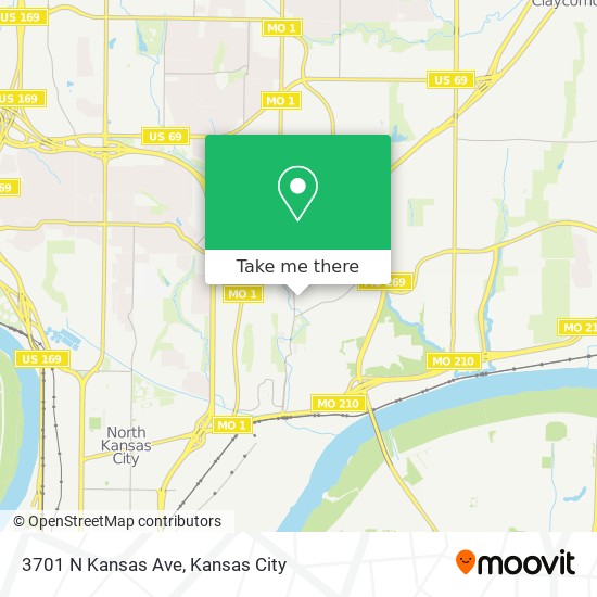 3701 N Kansas Ave map