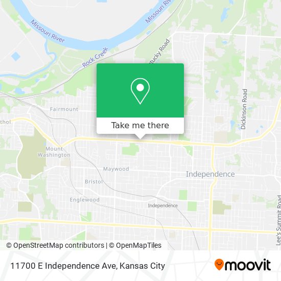 Mapa de 11700 E Independence Ave