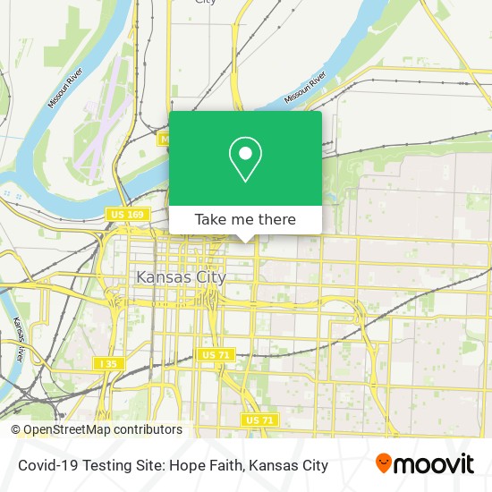 Covid-19 Testing Site: Hope Faith map