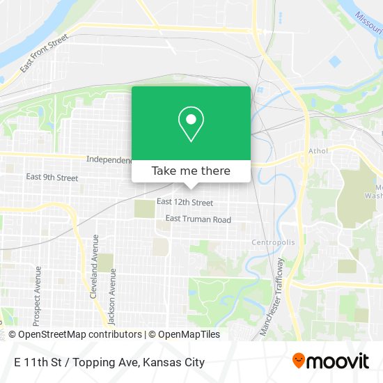 Mapa de E 11th St / Topping Ave