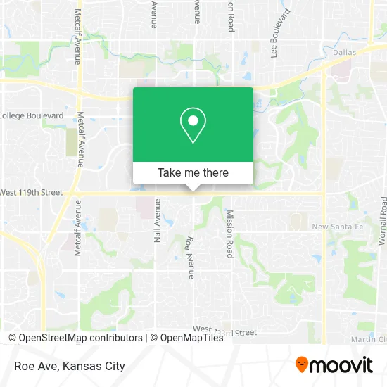 Roe Ave map