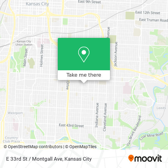 Mapa de E 33rd St / Montgall Ave