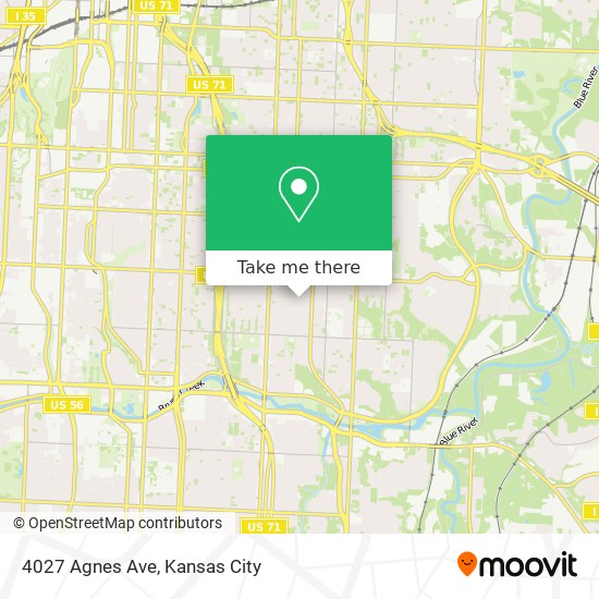 Mapa de 4027 Agnes Ave