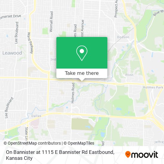 Mapa de On Bannister at 1115 E Bannister Rd Eastbound