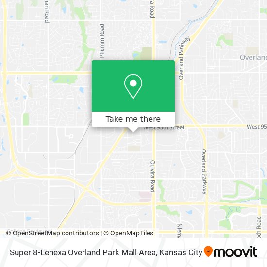 Super 8-Lenexa Overland Park Mall Area map