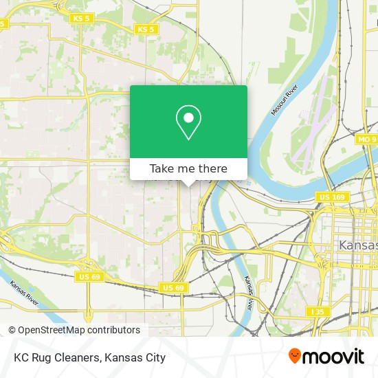 KC Rug Cleaners map