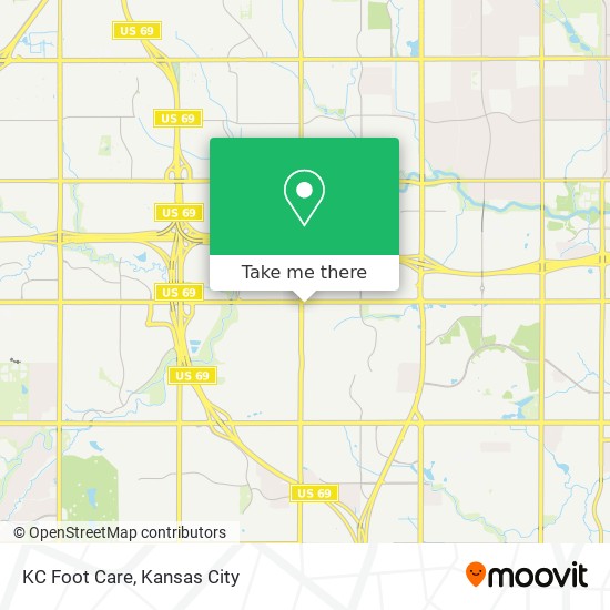 KC Foot Care map