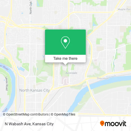 N Wabash Ave map