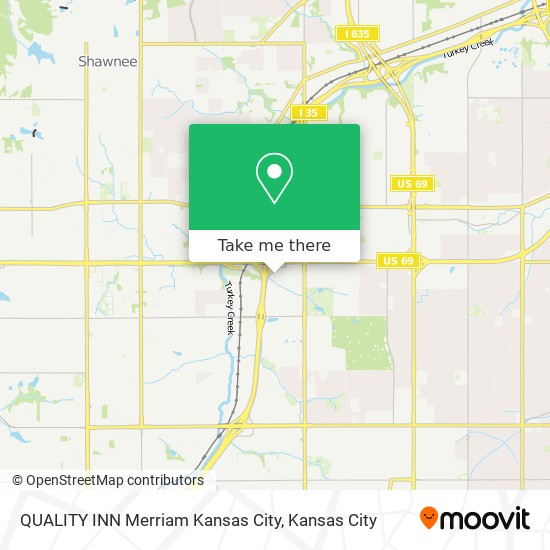 QUALITY INN Merriam Kansas City map