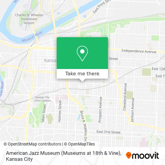 Mapa de American Jazz Museum (Museums at 18th & Vine)