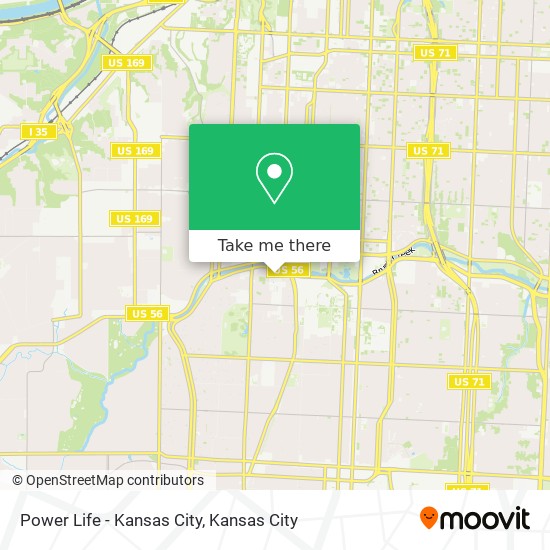 Mapa de Power Life - Kansas City