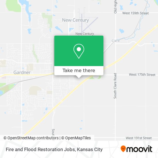 Fire and Flood Restoration Jobs map