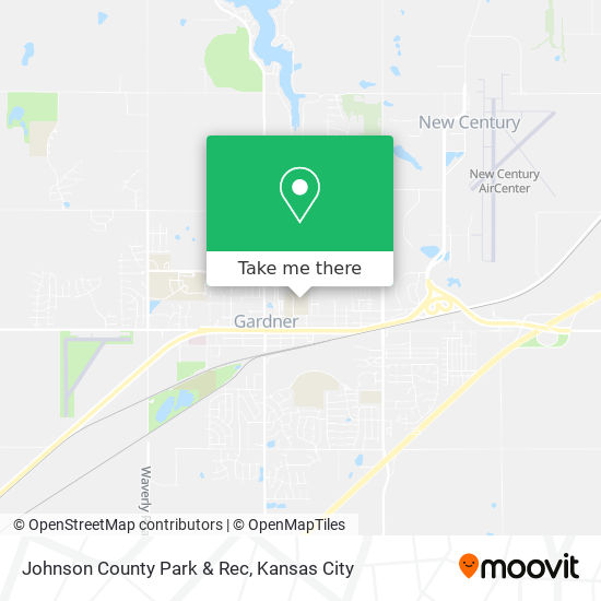 Johnson County Park & Rec map