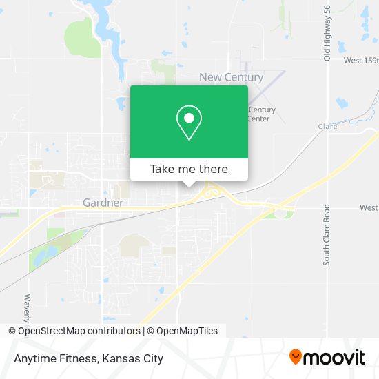 Anytime Fitness map