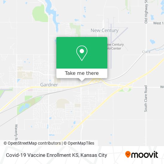 Covid-19 Vaccine Enrollment KS map