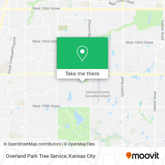 Mapa de Overland Park Tree Service