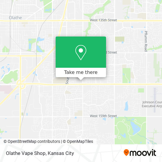 Mapa de Olathe Vape Shop