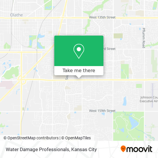 Water Damage Professionals map