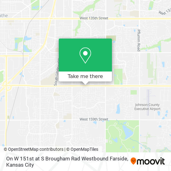 Mapa de On W 151st at S Brougham Rad Westbound Farside
