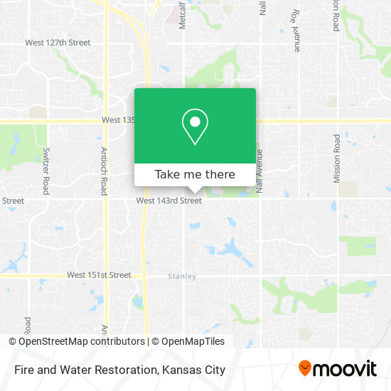 Fire and Water Restoration map