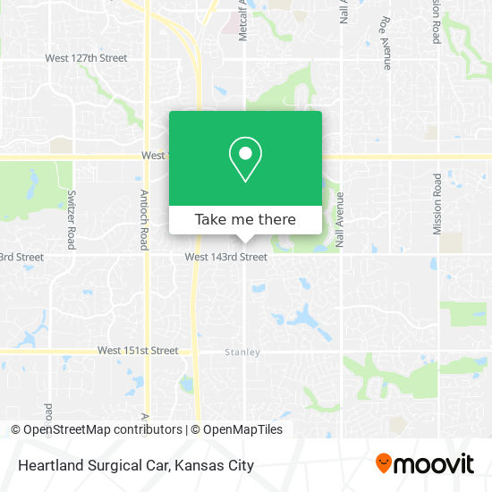 Heartland Surgical Car map
