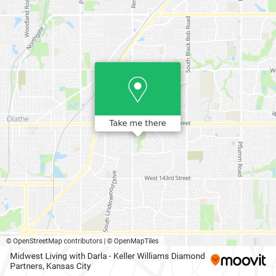 Mapa de Midwest Living with Darla - Keller Williams Diamond Partners