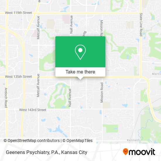 Geenens Psychiatry, P.A. map