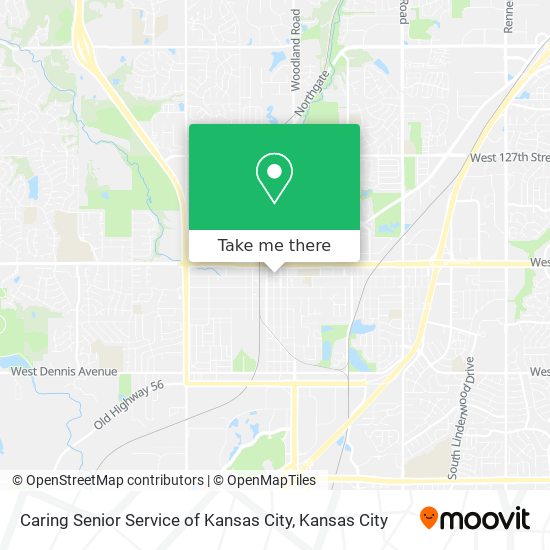 Caring Senior Service of Kansas City map