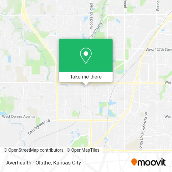 Averhealth - Olathe map