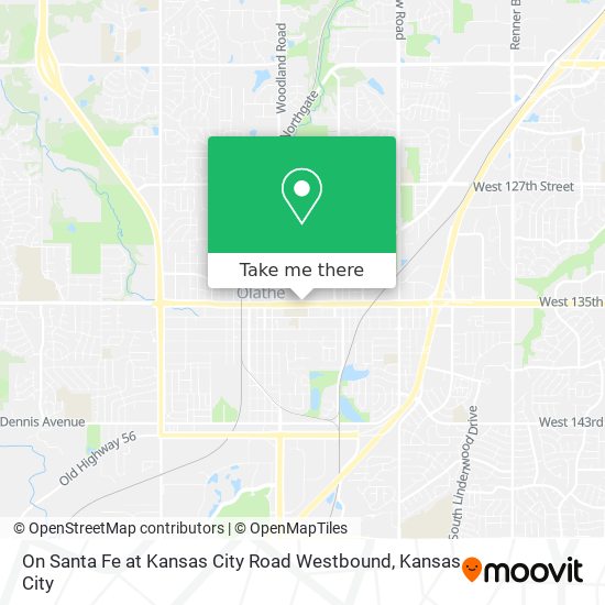 Mapa de On Santa Fe at Kansas City Road Westbound