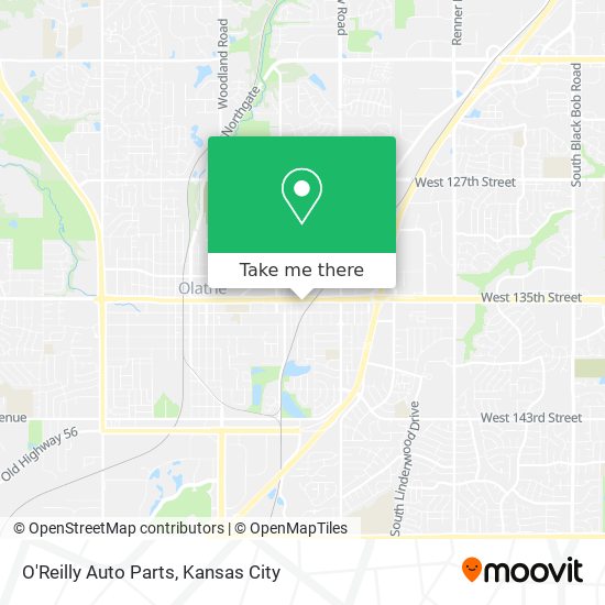 O'Reilly Auto Parts map