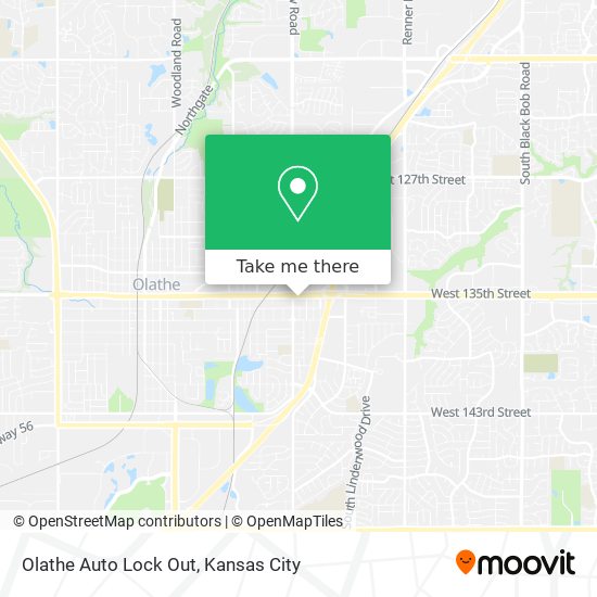 Mapa de Olathe Auto Lock Out