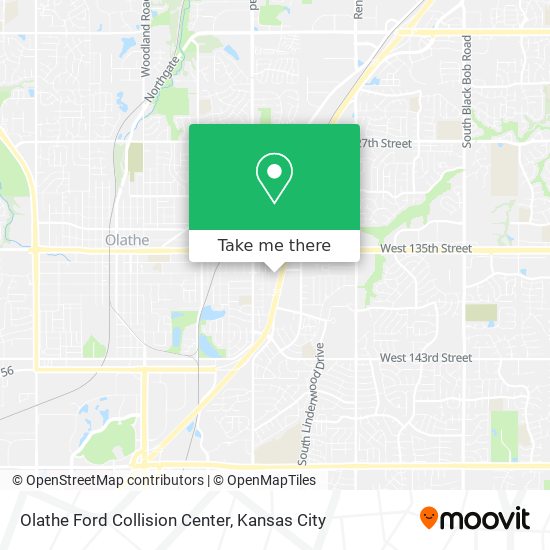 Olathe Ford Collision Center map