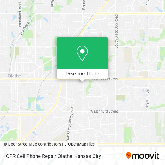 Mapa de CPR Cell Phone Repair Olathe