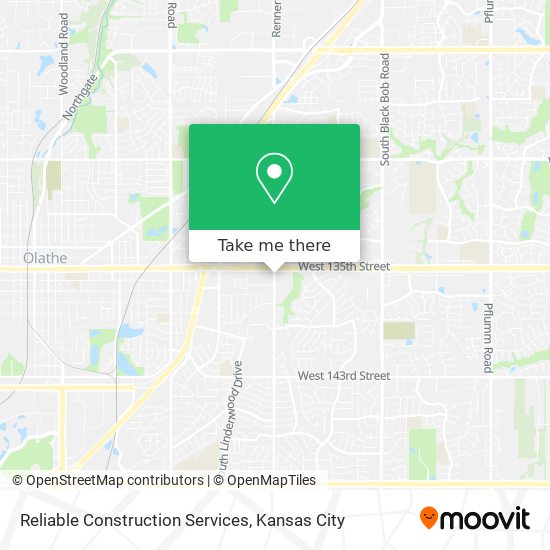 Reliable Construction Services map