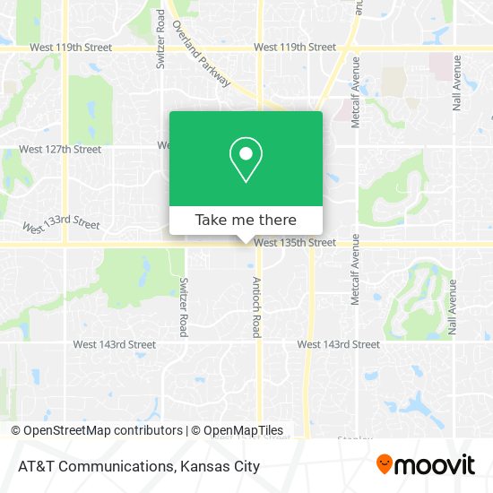 AT&T Communications map