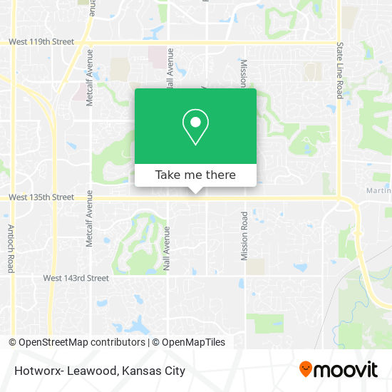 Hotworx- Leawood map