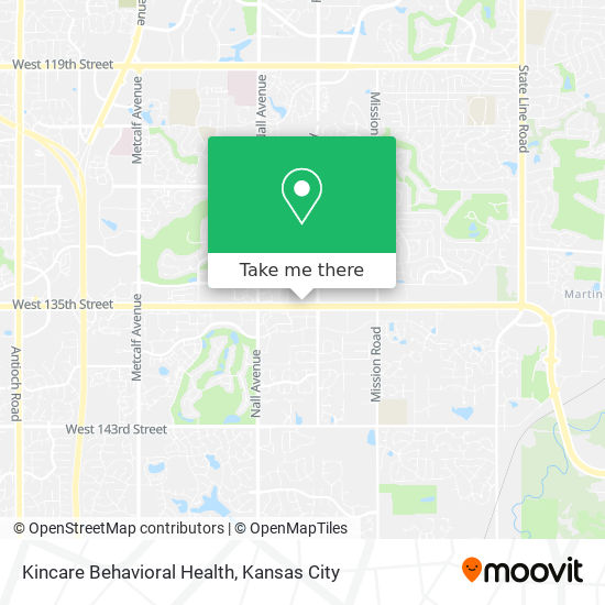 Kincare Behavioral Health map